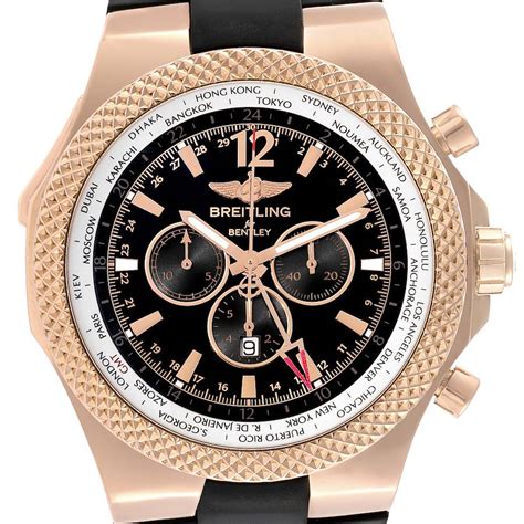 breitling bentley rose gold gmt